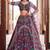 multicolor net embroidered festive lehenga choli