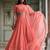 peach georgette embroidered wedding lehenga choli