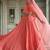 peach georgette embroidered wedding lehenga choli