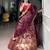 purple silk blend printed festive lehenga choli