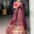 purple silk blend printed festive lehenga choli