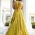 olive georgette embroidered wedding lehenga choli