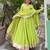 lime silk blend lace work festive lehenga choli