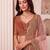 peach net embroidered wedding lehenga choli