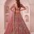pink net embroidered wedding lehenga choli