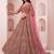 pink net embroidered wedding lehenga choli