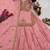 pink silk blend embroidered festive lehenga choli