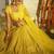 Radiant yellow Intricate 9MM sequin & zari embroidered Faux Georgette designer Wedding Haldi Ceremony lehenga choli set