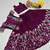 purple silk blend embroidered festive lehenga choli