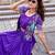 violet silk blend embroidered festive lehenga choli