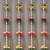 decorative fabric bead hanging with fabric gajra for home decor pack of 4
