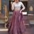 purple jacquard woven festive lehenga choli