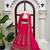 rani pink silk blend embroidered wedding lehenga choli