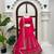rani pink silk blend embroidered wedding lehenga choli