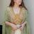 off white crepe plain festive lehenga choli