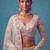 pink net embroidered bridal lehenga choli