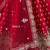 red silk blend embroidered bridal lehenga choli
