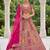 multicolor silk blend embroidered bridal lehenga choli