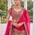 multicolor silk blend embroidered bridal lehenga choli