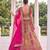 multicolor silk blend embroidered bridal lehenga choli