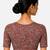 Brown cotton blend kalamkari printed front open stretchable readymade saree blouse