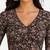 Black cotton blend kalamkari printed front open stretchable readymade saree blouse