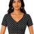 Black cotton blend kalamkari printed front open stretchable readymade saree blouse