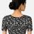 Black cotton blend kalamkari printed front open stretchable readymade saree blouse