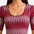 Maroon cotton blend ikkat printed stretchable readymade saree blouse