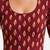 Maroon cotton blend ikkat printed stretchable readymade saree blouse
