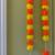 handmade orange and yellow genda door hanging with golden bells for home festive decor pack of 6