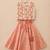 Gold pink leaf printed cotton lehenga set