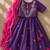 Purple embroidered cotton lehenga set