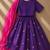 Purple embroidered cotton lehenga set