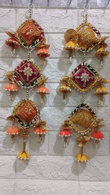handmade shubh labh hanging latkan traditional home decoration pack of 2 1