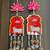 handmade shubh labh cow lotus hanging for pooja home decor pack of 2