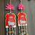 handmade shubh labh cow lotus hanging for pooja home decor pack of 2