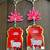 handmade shubh labh cow lotus hanging for pooja home decor pack of 2