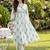 Women Floral Printed Angrakha Pure Cotton Kurta with Trousers