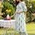 Women Floral Printed Angrakha Pure Cotton Kurta with Trousers
