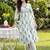 Women Floral Printed Angrakha Pure Cotton Kurta with Trousers
