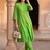 Women Regular Thread Work Kurta with Trousers