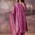 Floral Printed Regular Thread Work Pure Cotton Kurta With Trousers & Dupatta
