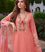 Women Floral Embroidered Regular Mirror Work Pure Cotton Kurta with Trousers & With Dupatta