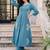 Women Floral Embroidered Empire Thread Work Pure Cotton Kurta with Trousers