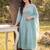 Women Floral Embroidered Thread Work Pure Cotton Kurta With Trousers & Dupatta