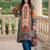 Women Ethnic Motifs Printed Regular Mirror Work Kurta with Palazzos & With Dupatta