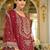 Ethnic Motifs Embroidered Zari Organza Straight Kurta & Trousers With Dupatta