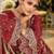 Ethnic Motifs Embroidered Zari Organza Straight Kurta & Trousers With Dupatta