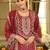 Ethnic Motifs Embroidered Zari Organza Straight Kurta & Trousers With Dupatta